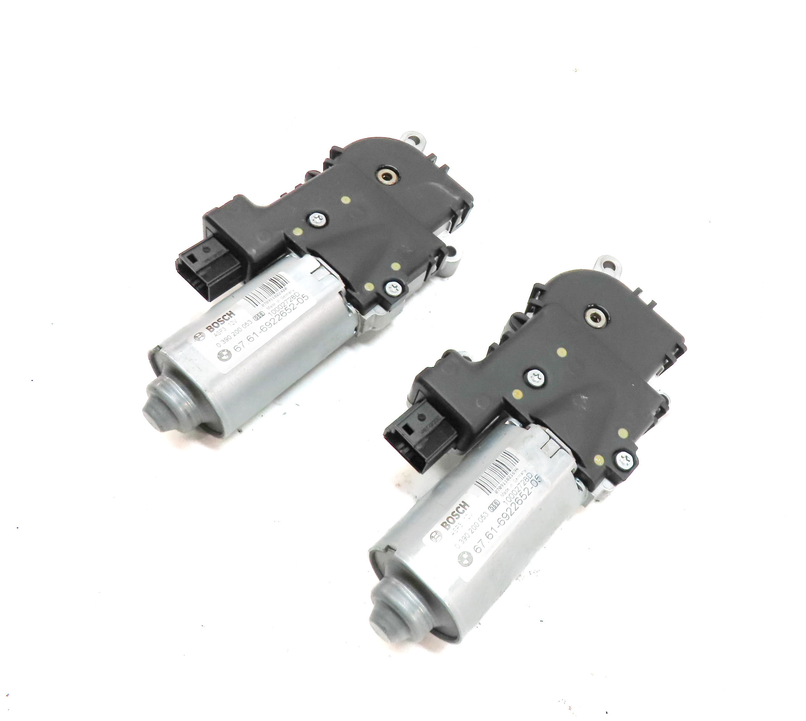 04-13 BMW X5 E53 E70 04-11 X3 (F25) PANORAMIC GLASS SUNROOF SUN ROOF MOTOR SET 2 — exact item pictured